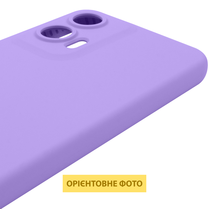 Чехол Silicone Cover Lakshmi Full Camera (AAA) для Motorola Moto G85, Сиреневый / Dasheen 3, Силикон, купить оптом с доставкой
