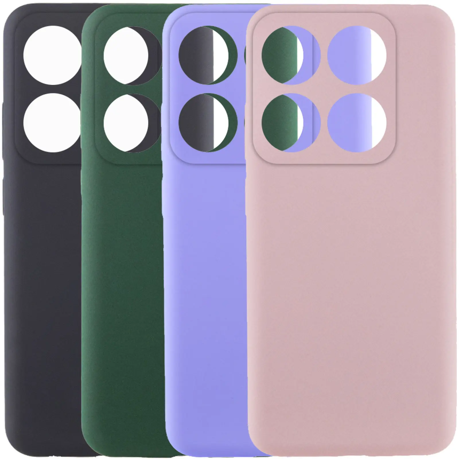 Чехол Silicone Cover Lakshmi Full Camera (AAA) для Xiaomi 14T Pro, Силикон, купить оптом с доставкой