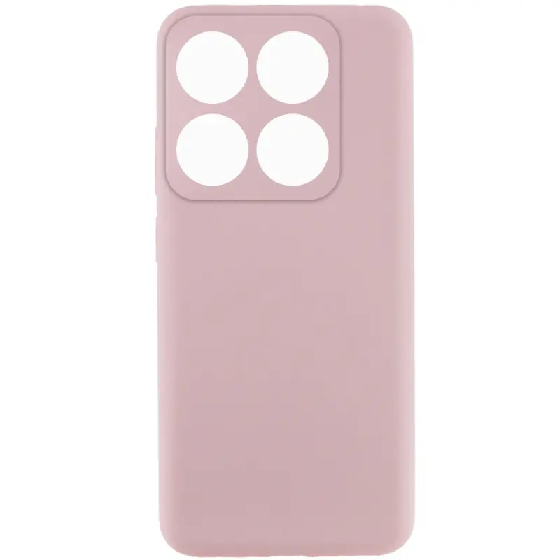 Чехол Silicone Cover Lakshmi Full Camera (AAA) для Xiaomi 14T Pro, Розовый / Pink Sand, Силикон, купить оптом с доставкой