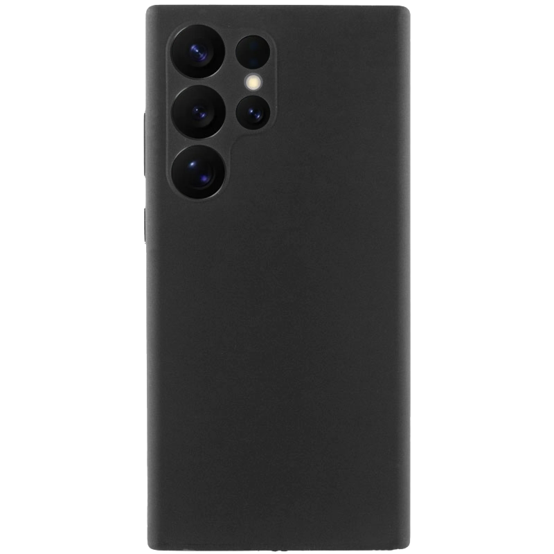 Чохол Silicone Cover Lakshmi Full Camera (AAA) для Samsung Galaxy S25 Ultra, Чорний / Black 1, Силікон, купити оптом з доставкою
