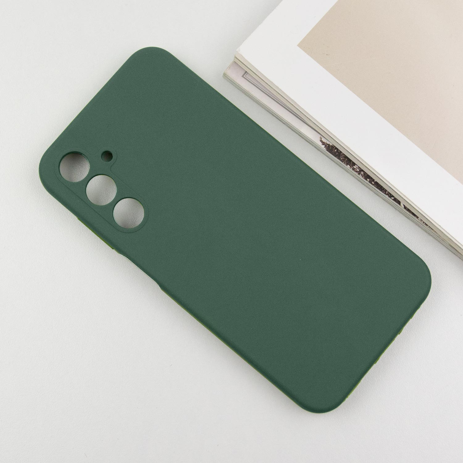Чохол Silicone Cover Lakshmi Full Camera (AAA) для Samsung Galaxy S25+, Зелений / Cyprus Green 4, Силікон, купити оптом з доставкою