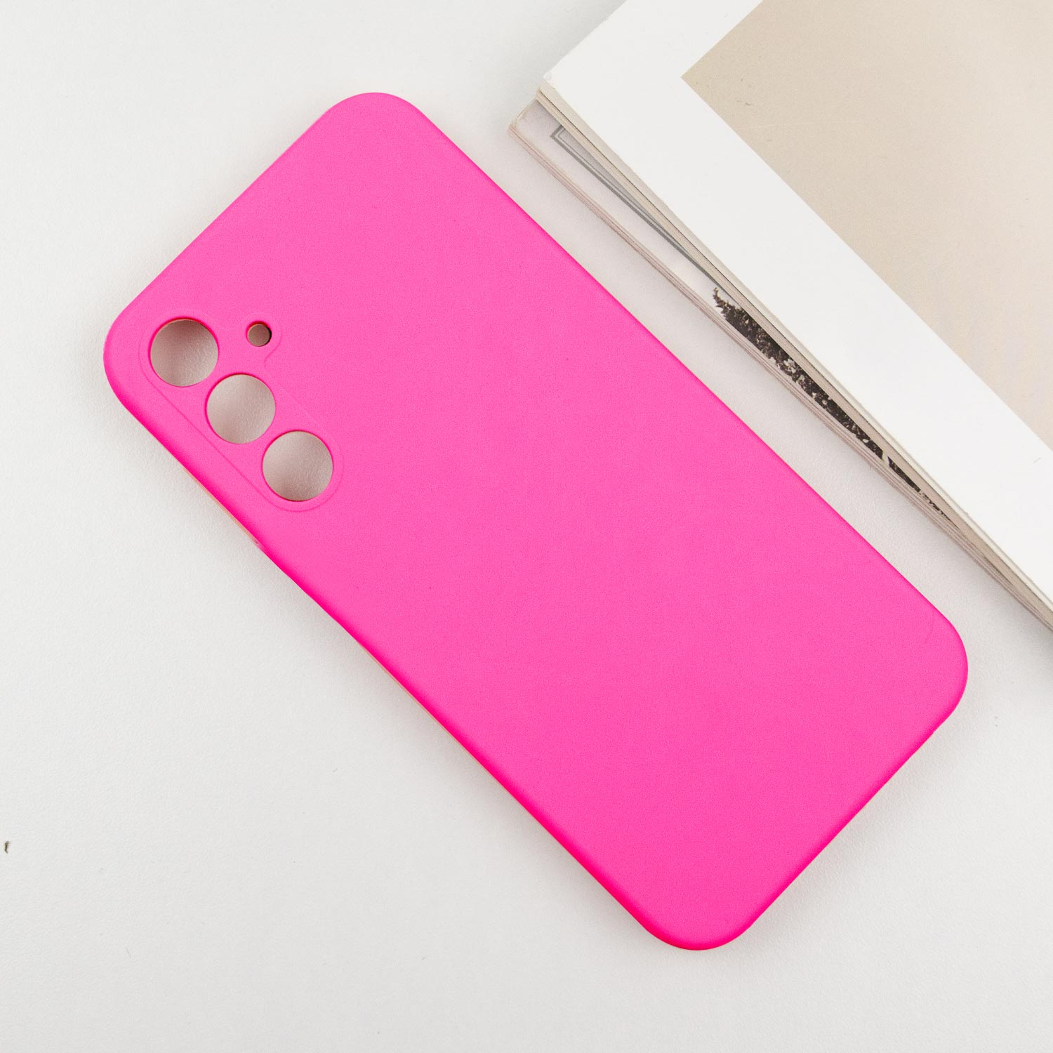 Чохол Silicone Cover Lakshmi Full Camera (AAA) для Samsung Galaxy S25+, Рожевий / Barbie pink 4, Силікон, купити оптом з доставкою