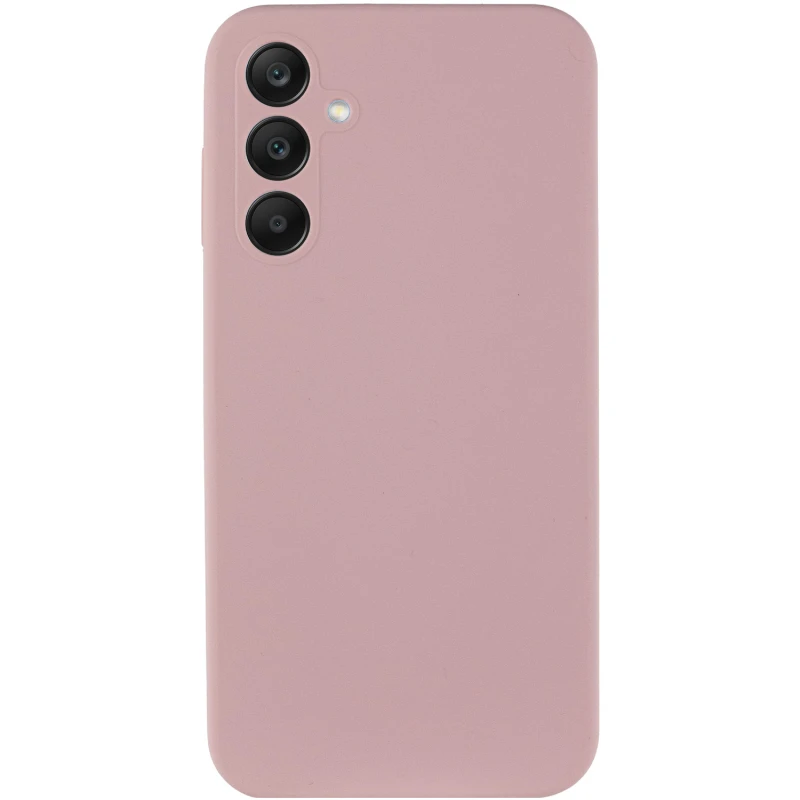 Чехол Silicone Cover Lakshmi Full Camera (AAA) для Samsung Galaxy S25, Розовый / Pink Sand 1, Силикон, купить оптом с доставкой