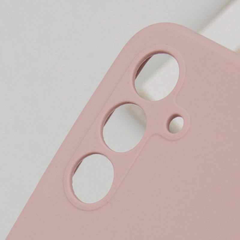 Чехол Silicone Cover Lakshmi Full Camera (AAA) для Samsung Galaxy S25, Розовый / Pink Sand 5, Силикон, купить оптом с доставкой