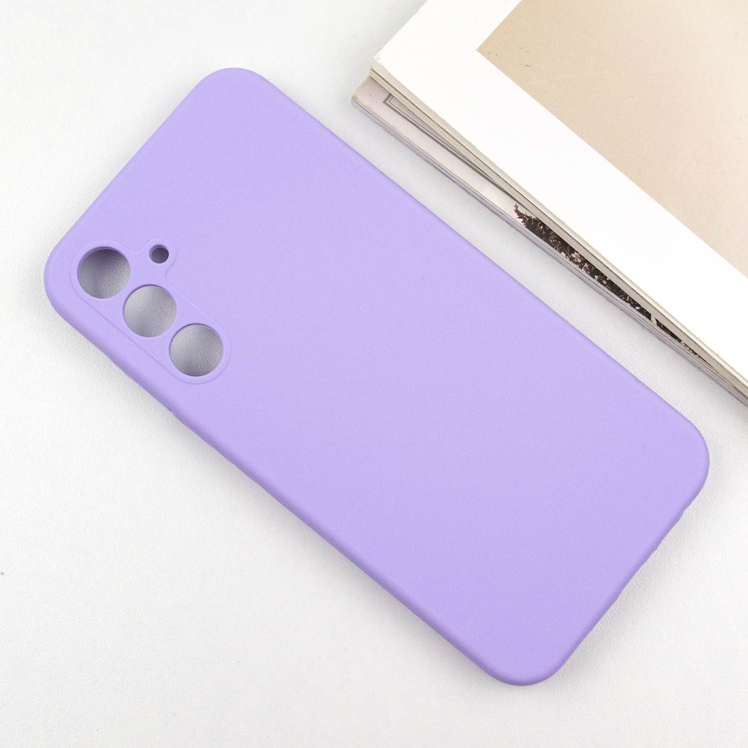 Чохол Silicone Cover Lakshmi Full Camera (AAA) для Samsung Galaxy S25, Бузковий / Dasheen 4, Силікон, купити оптом з доставкою