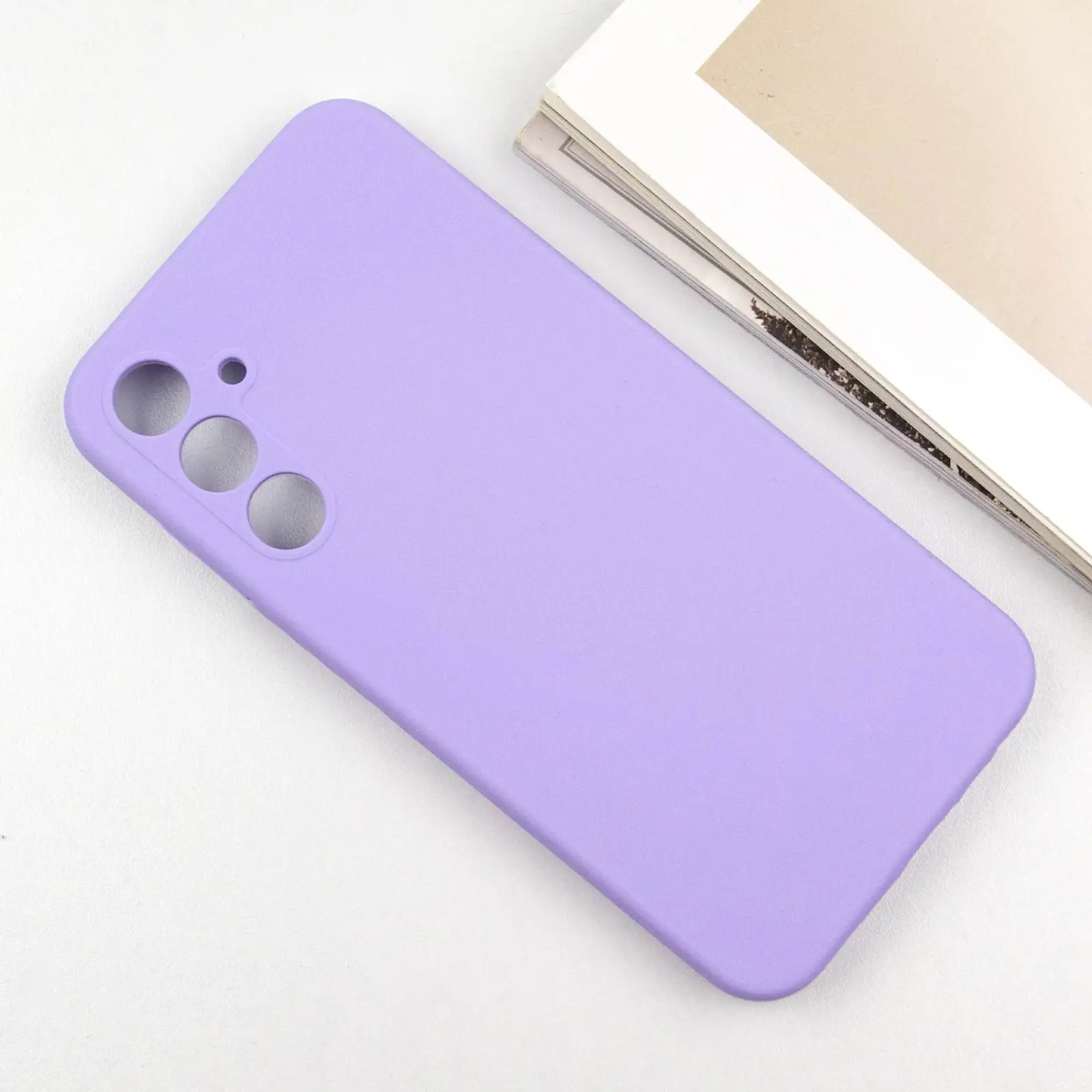 Чехол Silicone Cover Lakshmi Full Camera (AAA) для Samsung Galaxy A36 5G, Сиреневый / Dasheen 4, Силикон, купить оптом с доставкой