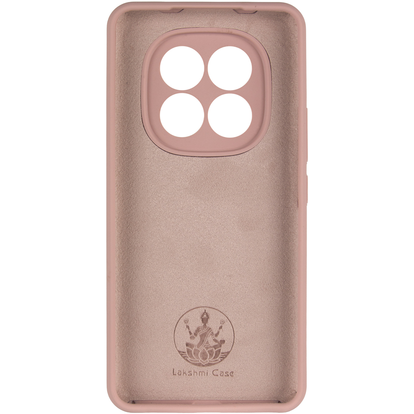 Чехол Silicone Cover Lakshmi Full Camera (AAA) для Xiaomi Redmi Note 14 Pro 5G, Розовый / Pink Sand 2, Силикон, купить оптом с доставкой