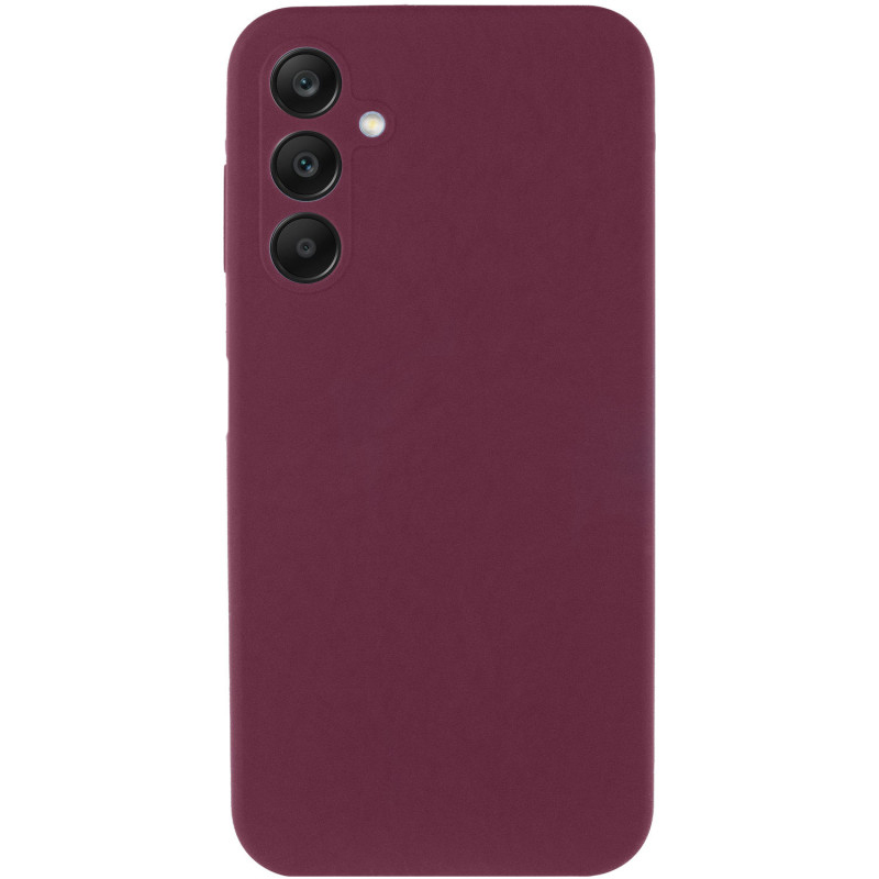 Чохол Silicone Cover Lakshmi Full Camera (AAA) для Samsung Galaxy A26 5G, Бордовий / Plum, Силікон, купити оптом з доставкою