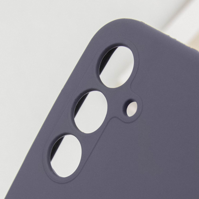 Чехол Silicone Cover Lakshmi Full Camera (AAA) для Samsung Galaxy A26 5G, Серый / Dark Gray 5, Силикон, купить оптом с доставкой