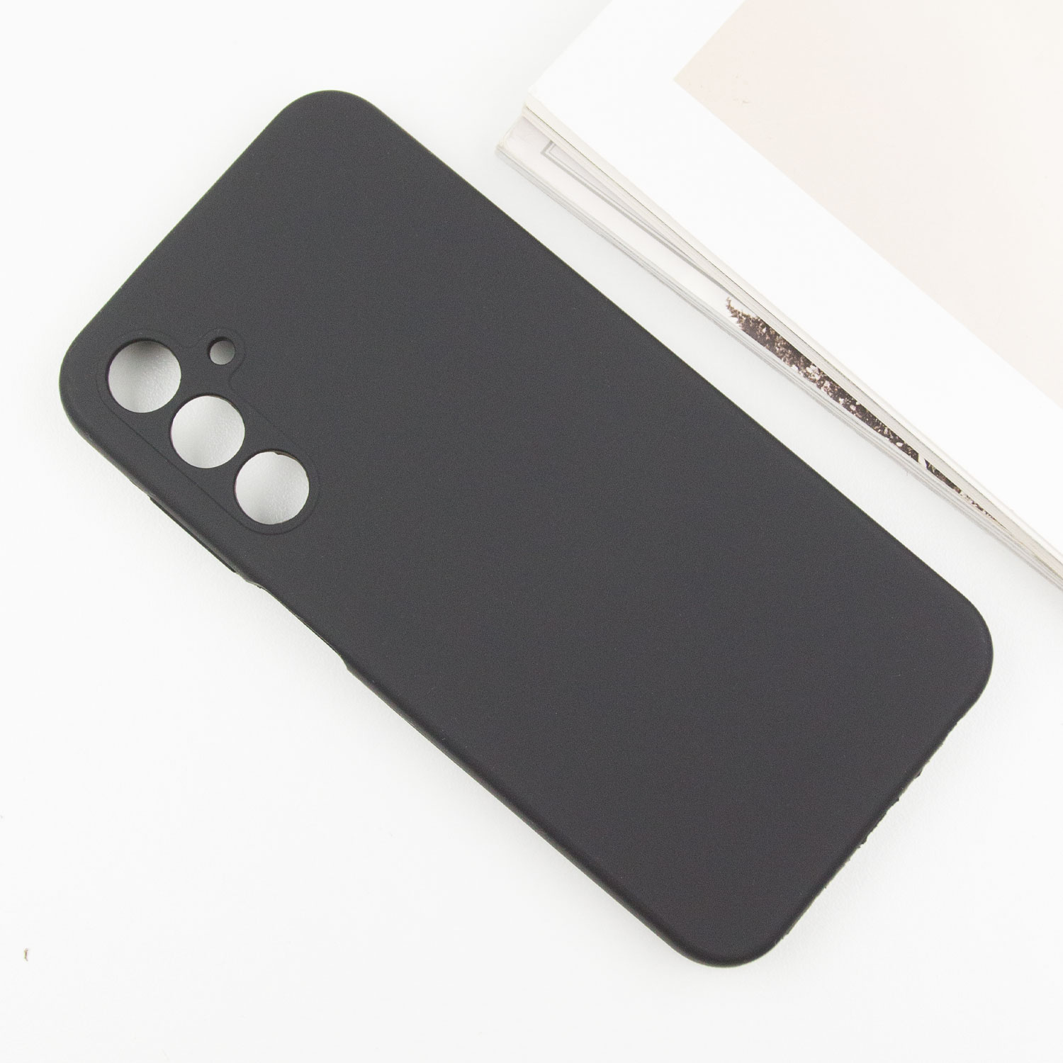 Чохол Silicone Cover Lakshmi Full Camera (AAA) для Samsung Galaxy A26 5G, Чорний / Black 4, Силікон, купити оптом з доставкою