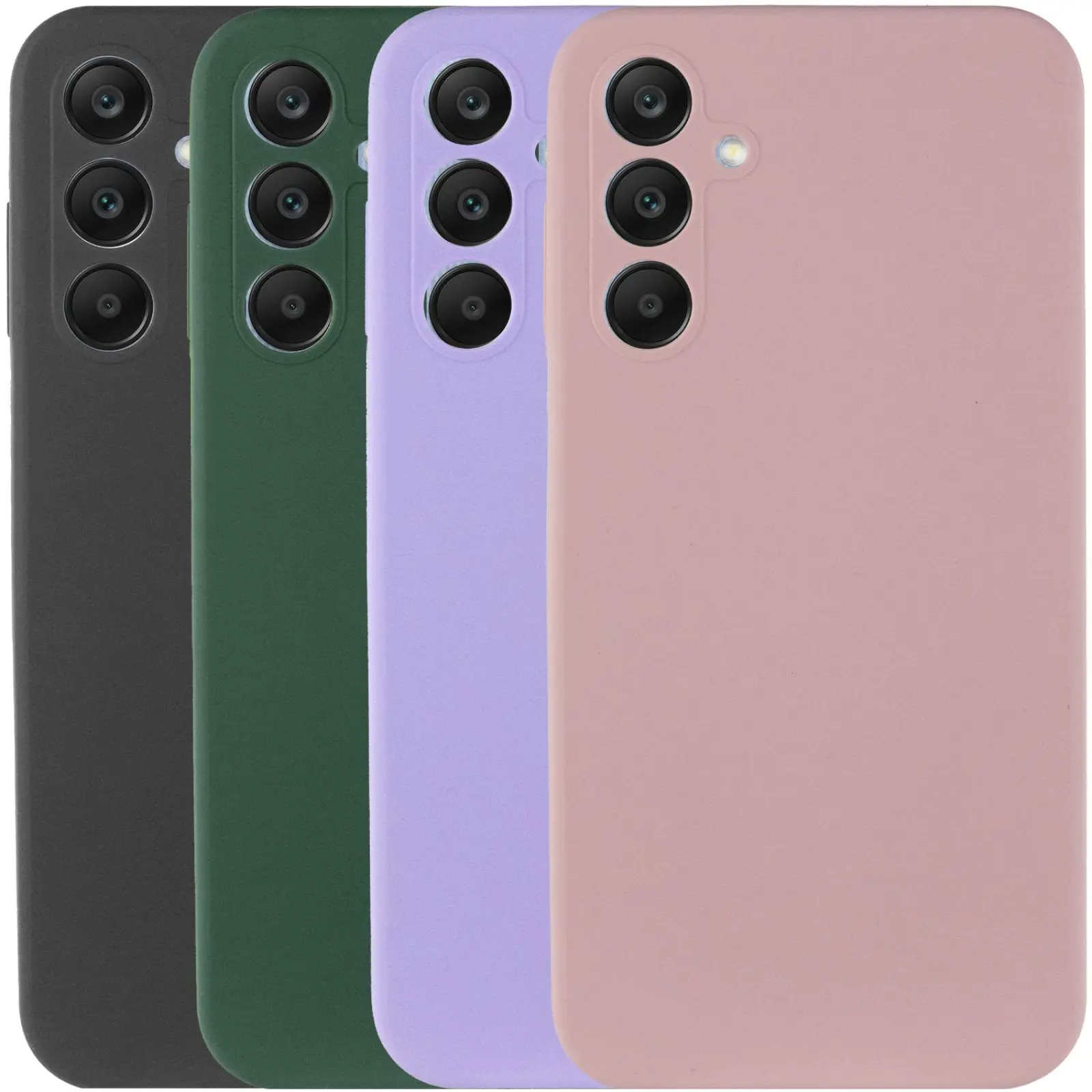 Чехол Silicone Cover Lakshmi Full Camera (AAA) для Samsung Galaxy A56 5G, Силикон, купить оптом с доставкой