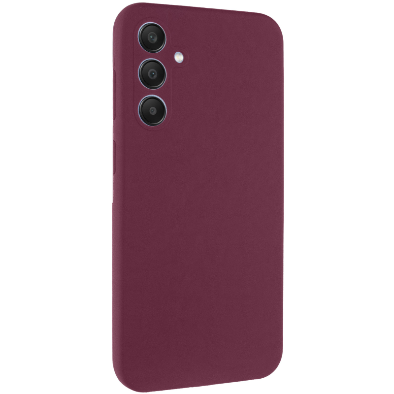 Чохол Silicone Cover Lakshmi Full Camera (AAA) для Samsung Galaxy A56 5G, Бордовий / Plum, Силікон, купити оптом з доставкою