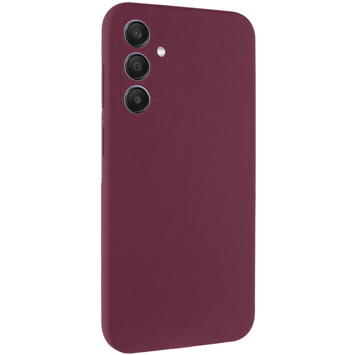 Чохол Silicone Cover Lakshmi Full Camera (AAA) для Samsung Galaxy A56 5G, Бордовий / Plum, Силікон, купити оптом з доставкою