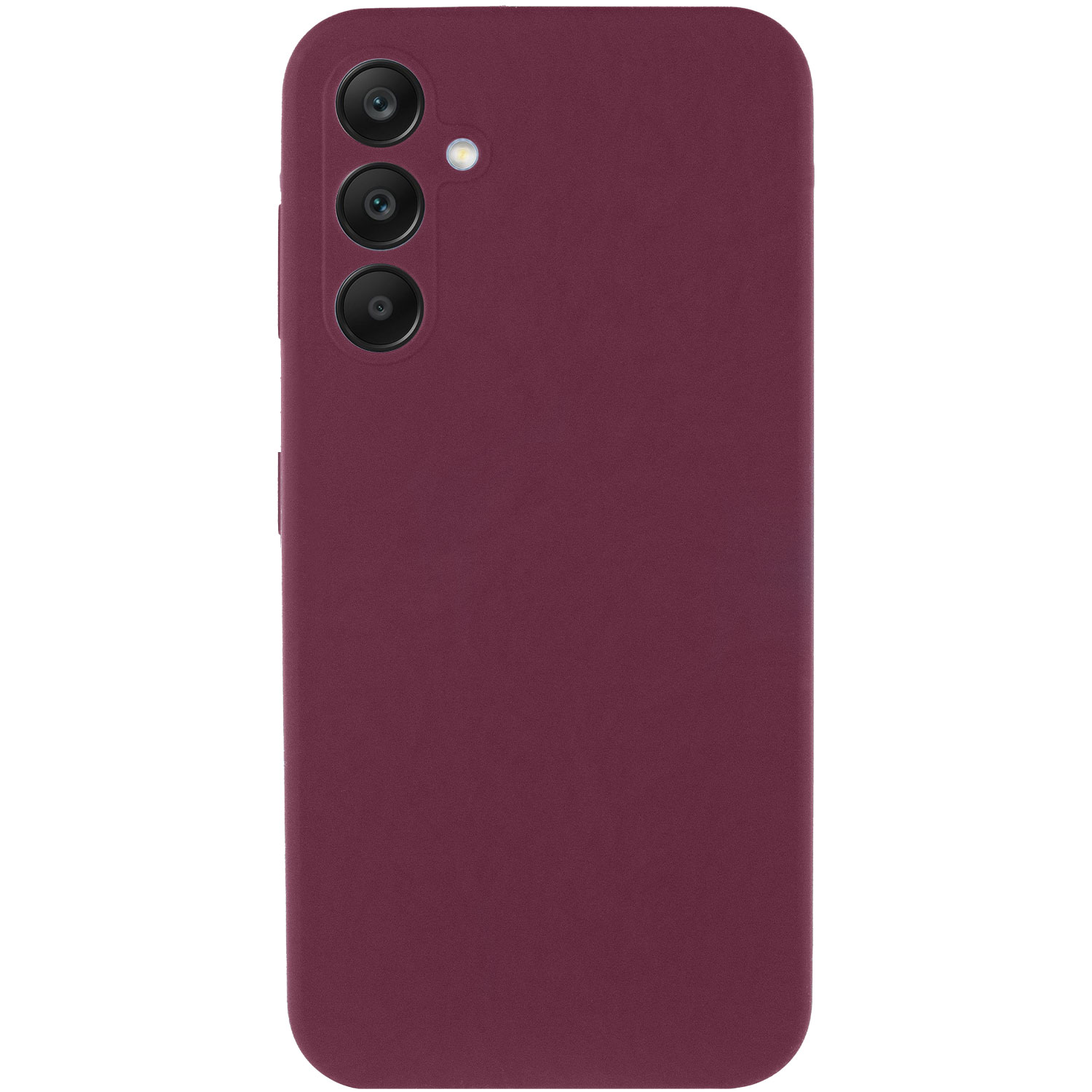 Чохол Silicone Cover Lakshmi Full Camera (AAA) для Samsung Galaxy A56 5G, Бордовий / Plum 1, Силікон, купити оптом з доставкою