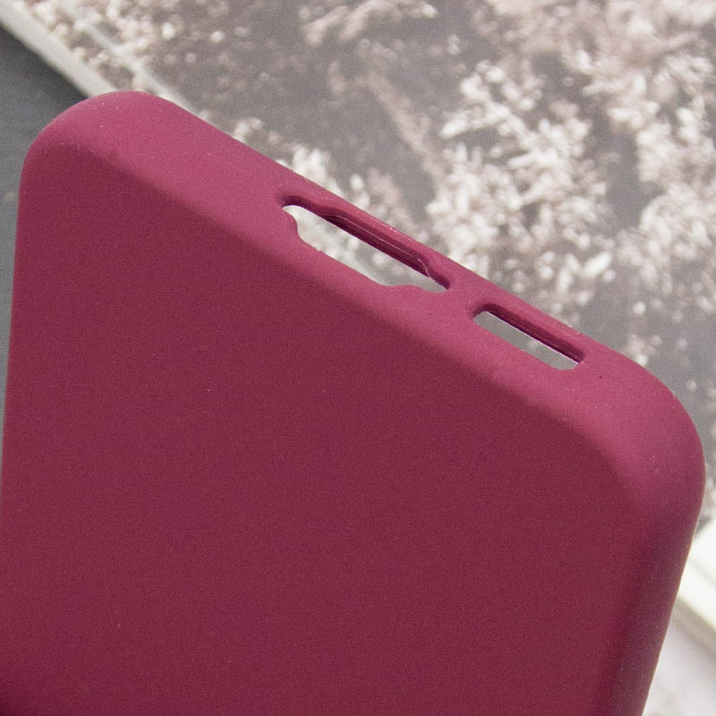 Чохол Silicone Cover Lakshmi Full Camera (AAA) для Samsung Galaxy A56 5G, Бордовий / Plum 6, Силікон, купити оптом з доставкою