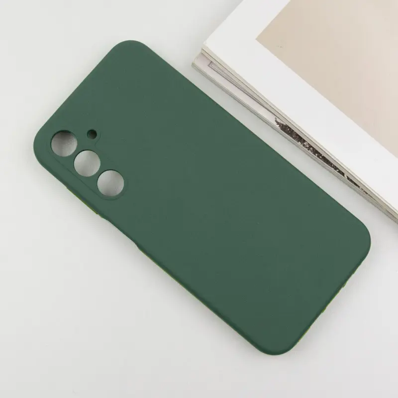 Чехол Silicone Cover Lakshmi Full Camera (AAA) для Samsung Galaxy A56 5G, Зеленый / Cyprus Green 4, Силикон, купить оптом с доставкой