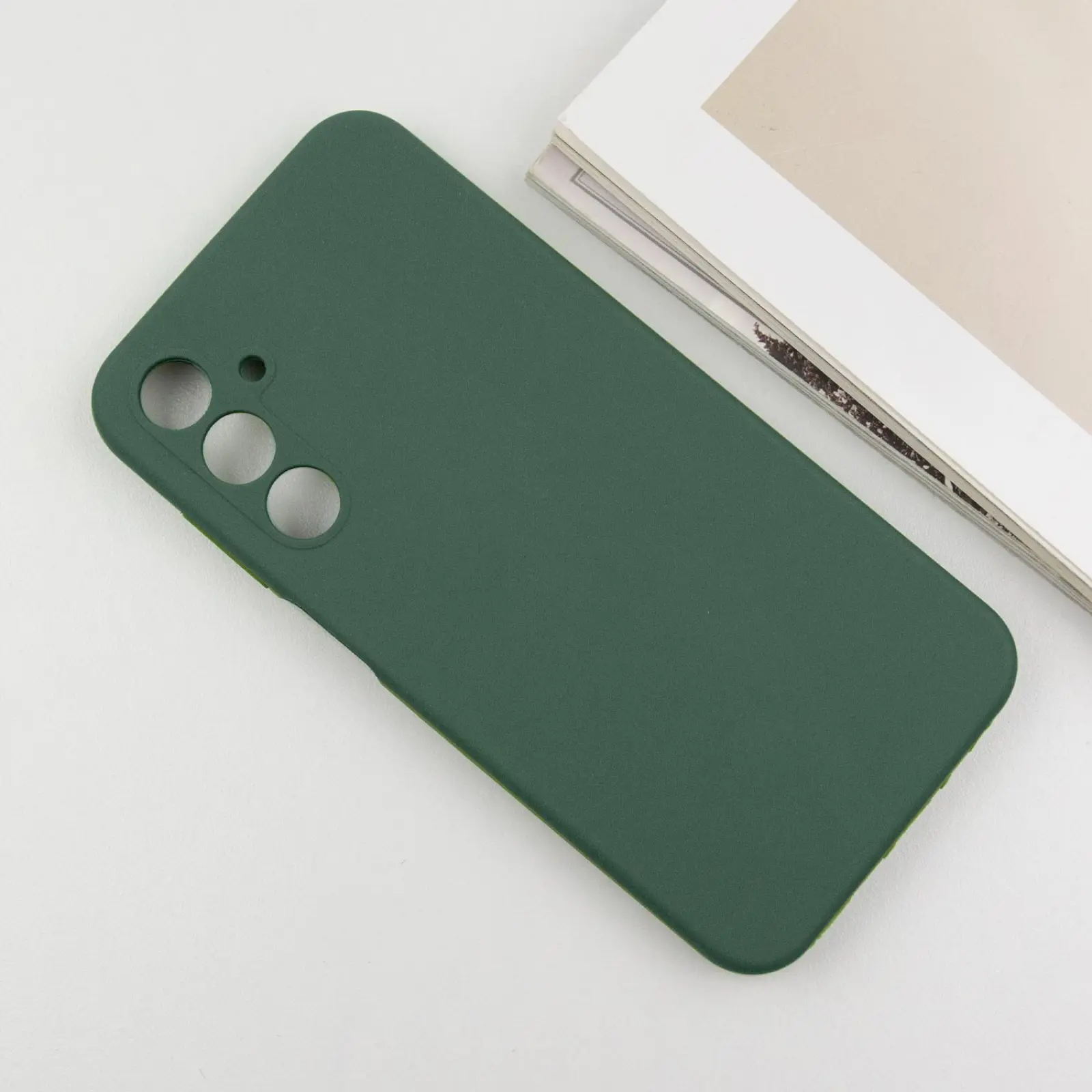 Чехол Silicone Cover Lakshmi Full Camera (AAA) для Samsung Galaxy A56 5G, Зеленый / Cyprus Green 4, Силикон, купить оптом с доставкой