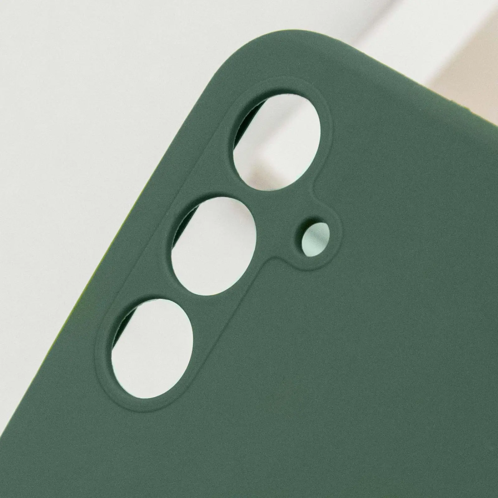 Чехол Silicone Cover Lakshmi Full Camera (AAA) для Samsung Galaxy A56 5G, Зеленый / Cyprus Green 5, Силикон, купить оптом с доставкой