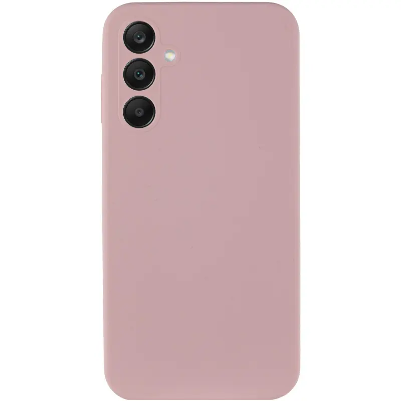 Чехол Silicone Cover Lakshmi Full Camera (AAA) для Samsung Galaxy A56 5G, Розовый / Pink Sand 1, Силикон, купить оптом с доставкой