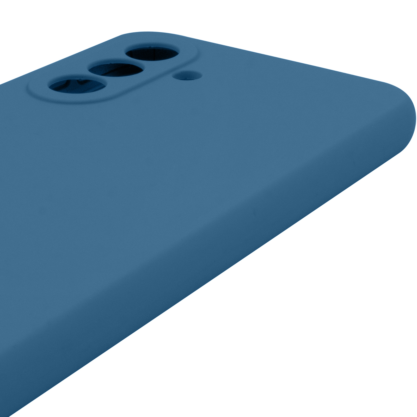 Чохол Silicone Cover Lakshmi Full Camera (AAA) для Samsung Galaxy A56 5G, Синій / Denim Blue 3, Силікон, купити оптом з доставкою