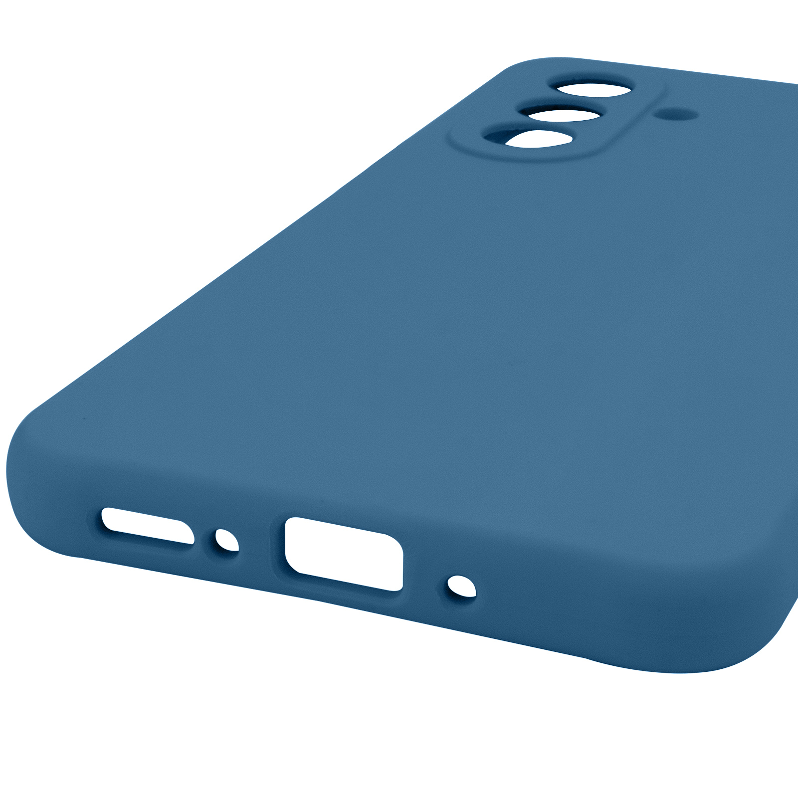 Чохол Silicone Cover Lakshmi Full Camera (AAA) для Samsung Galaxy A56 5G, Синій / Denim Blue 4, Силікон, купити оптом з доставкою