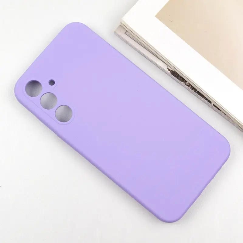 Чехол Silicone Cover Lakshmi Full Camera (AAA) для Samsung Galaxy A56 5G, Сиреневый / Dasheen 4, Силикон, купить оптом с доставкой