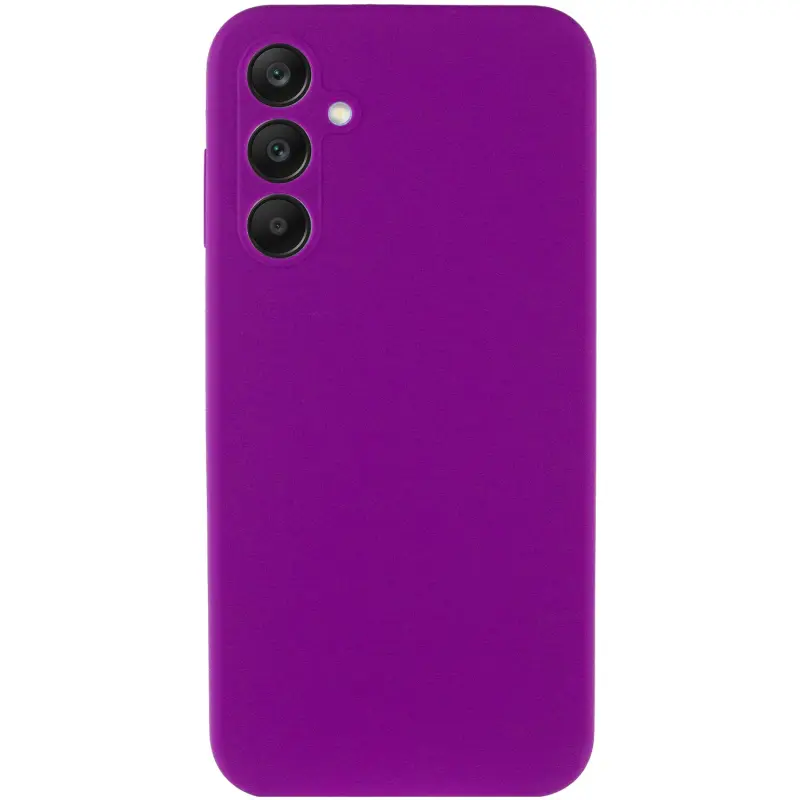 Чехол Silicone Cover Lakshmi Full Camera (AAA) для Samsung Galaxy A56 5G, Сливовый / Purple 1, Силикон, купить оптом с доставкой