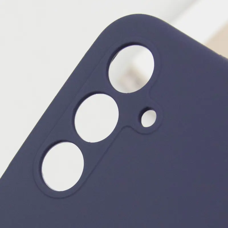 Чехол Silicone Cover Lakshmi Full Camera (AAA) для Samsung Galaxy A56 5G, Темно-синий / Midnight blue 4, Силикон, купить оптом с доставкой