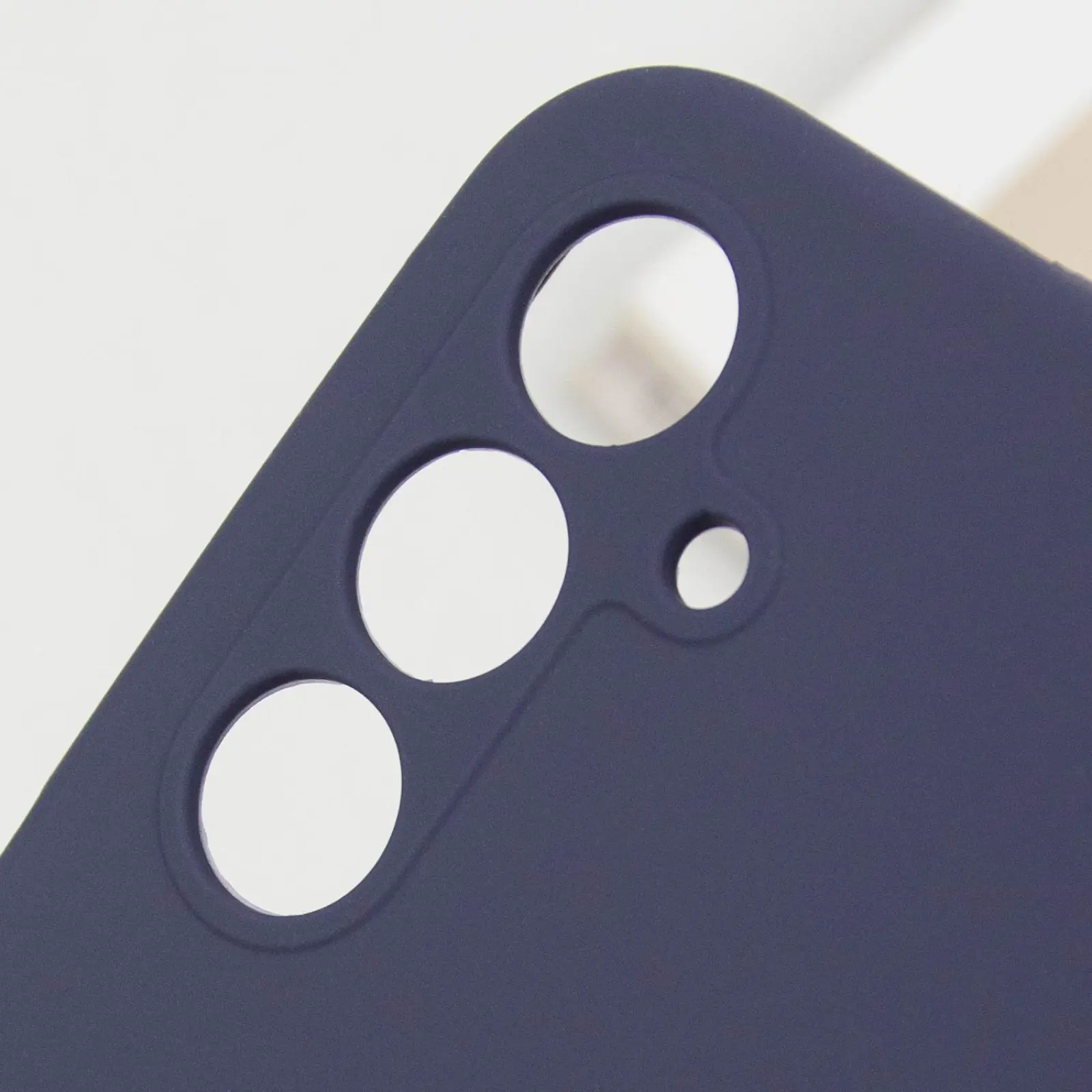 Чехол Silicone Cover Lakshmi Full Camera (AAA) для Samsung Galaxy A56 5G, Темно-синий / Midnight blue 4, Силикон, купить оптом с доставкой