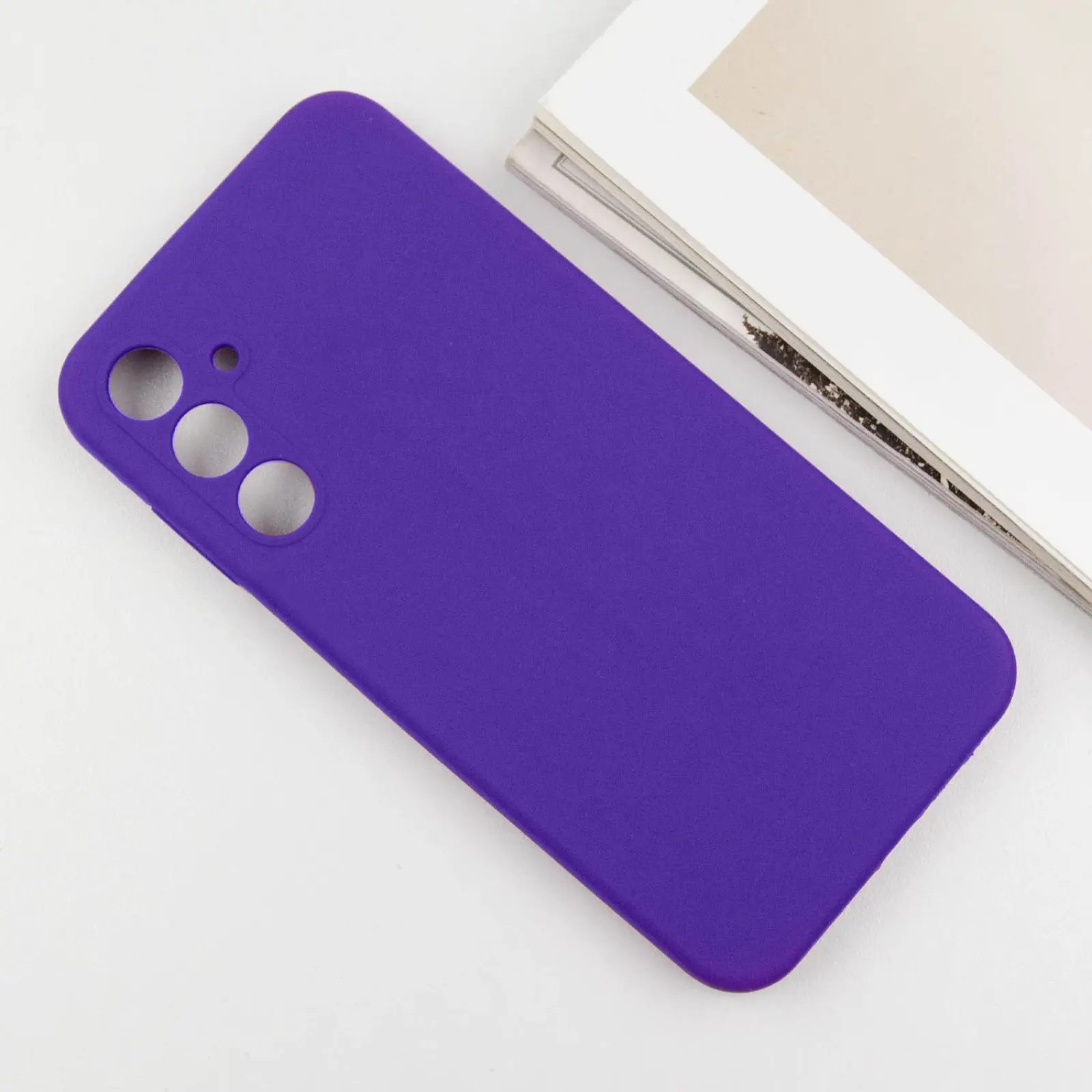 Чехол Silicone Cover Lakshmi Full Camera (AAA) для Samsung Galaxy A56 5G, Фиолетовый / Amethyst 4, Силикон, купить оптом с доставкой