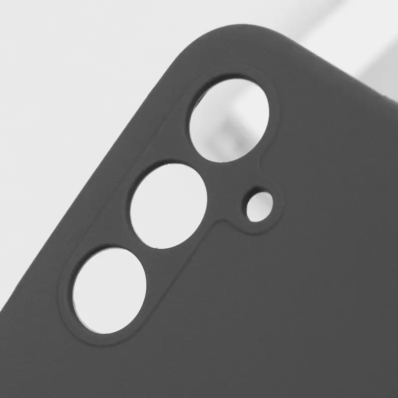 Чехол Silicone Cover Lakshmi Full Camera (AAA) для Samsung Galaxy A56 5G, Черный / Black 5, Силикон, купить оптом с доставкой