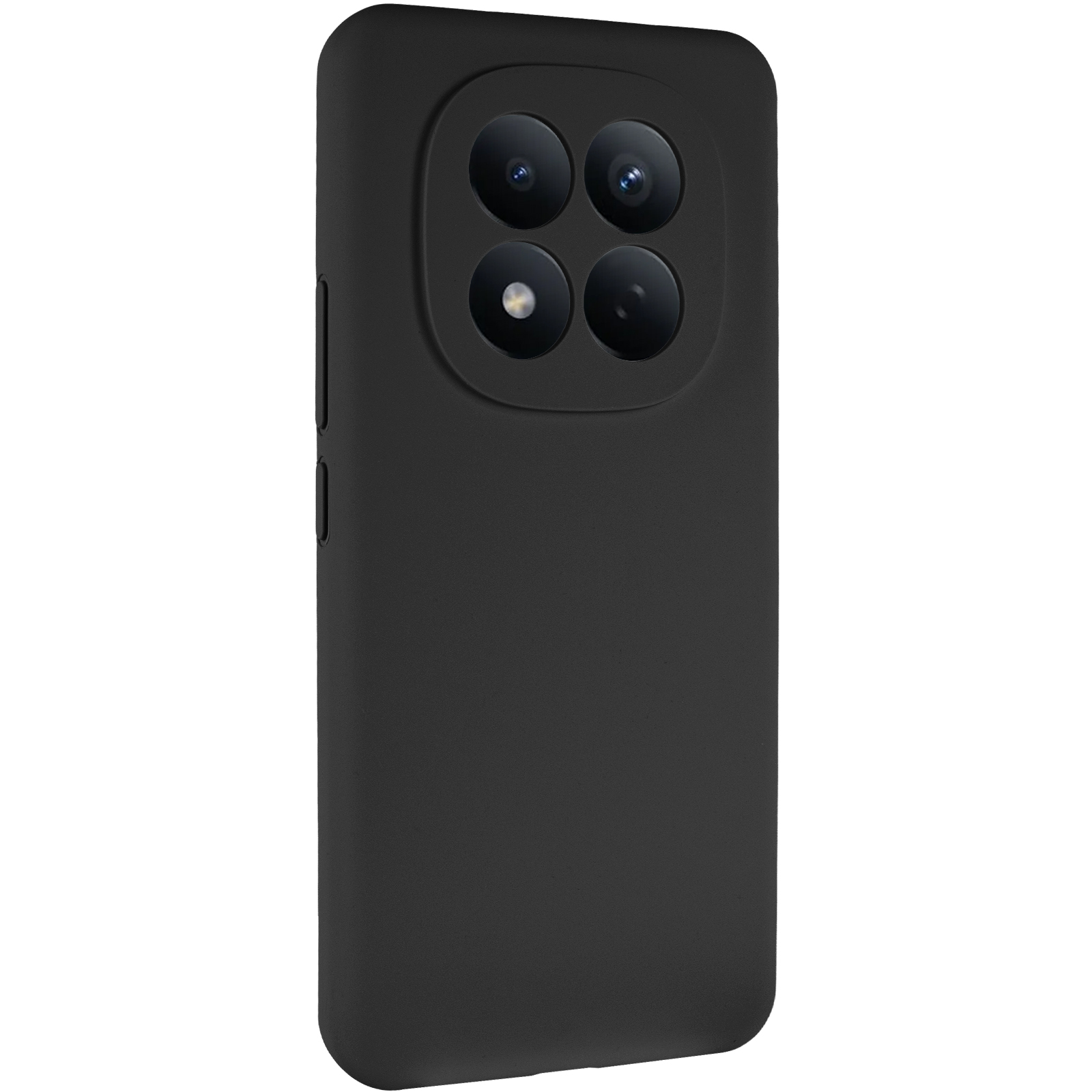 Чохол Silicone Cover Lakshmi Full Camera (AAA) для Xiaomi Redmi Note 14 Pro+, Чорний / Black, Силікон, купити оптом з доставкою