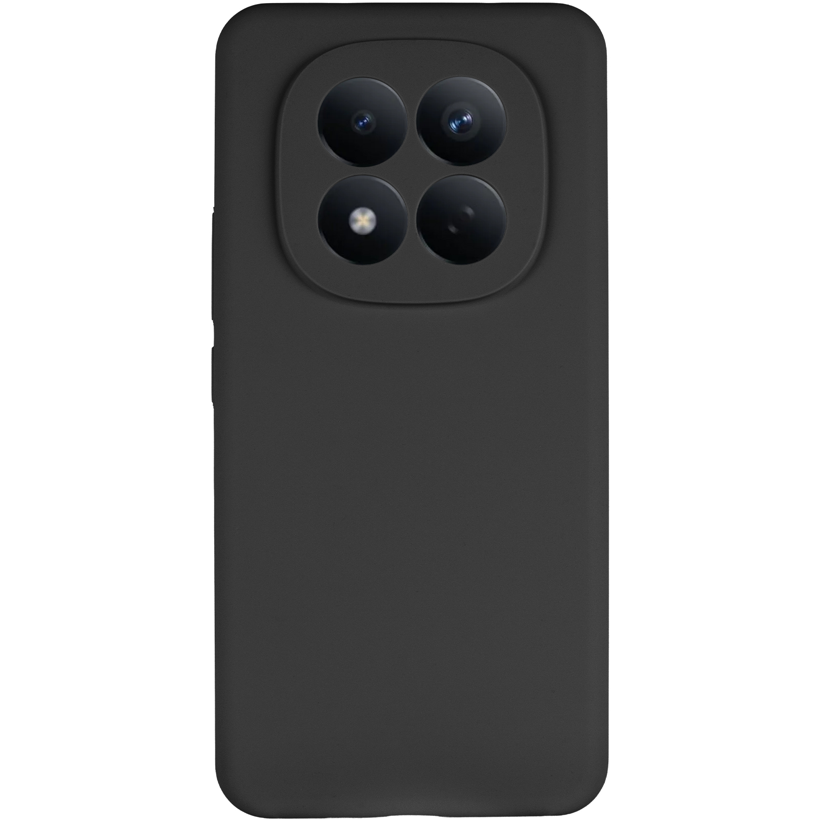 Чохол Silicone Cover Lakshmi Full Camera (AAA) для Xiaomi Redmi Note 14 Pro+, Чорний / Black 1, Силікон, купити оптом з доставкою