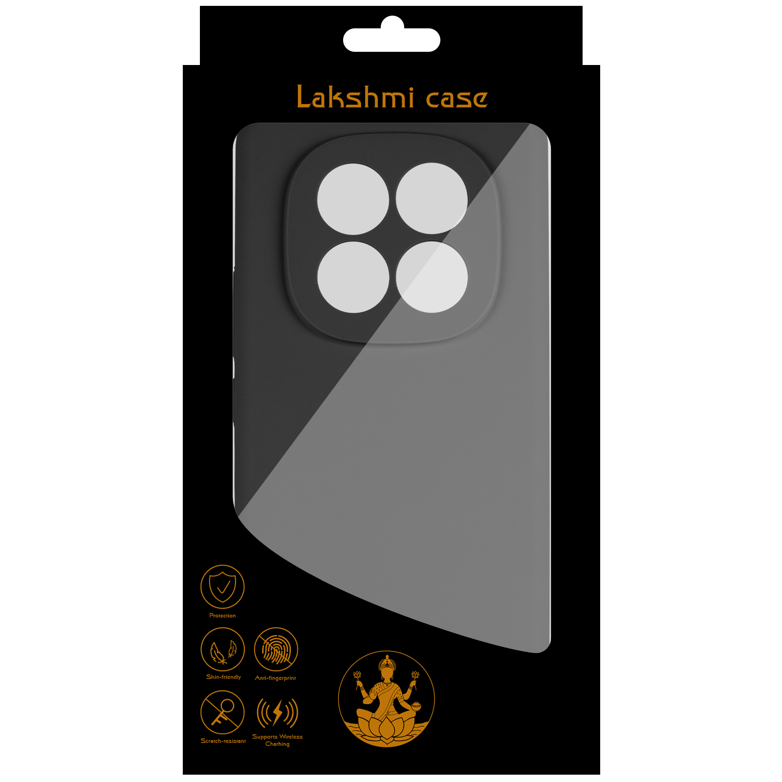 Чохол Silicone Cover Lakshmi Full Camera (AAA) для Xiaomi Redmi Note 14 Pro+, Чорний / Black 2, Силікон, купити оптом з доставкою