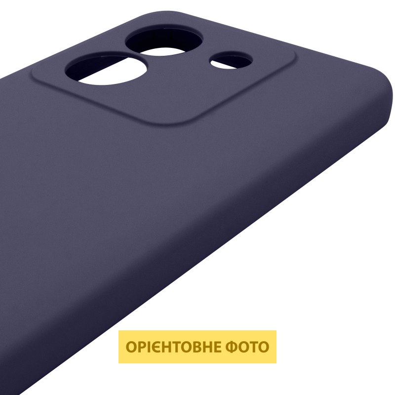 Чохол Silicone Cover Lakshmi Full Camera (AAA) для Xiaomi Poco M7 Pro 5G, Темно-синій / Midnight blue 3, Силікон, купити оптом з доставкою