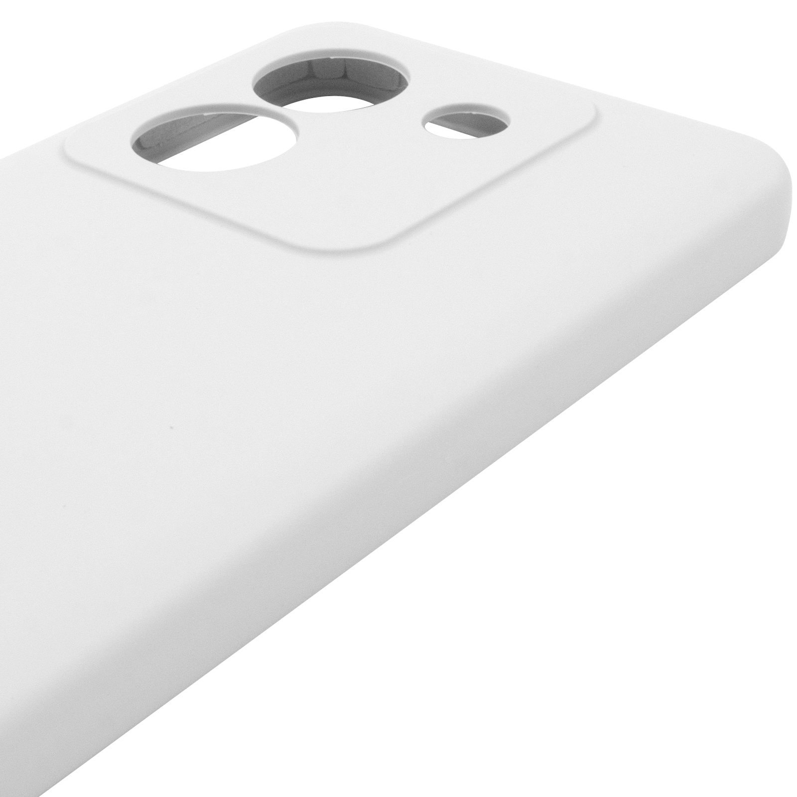 Чохол Silicone Cover Lakshmi Full Camera (AAA) для Xiaomi Poco M7 Pro 5G, Білий / White 3, Силікон, купити оптом з доставкою