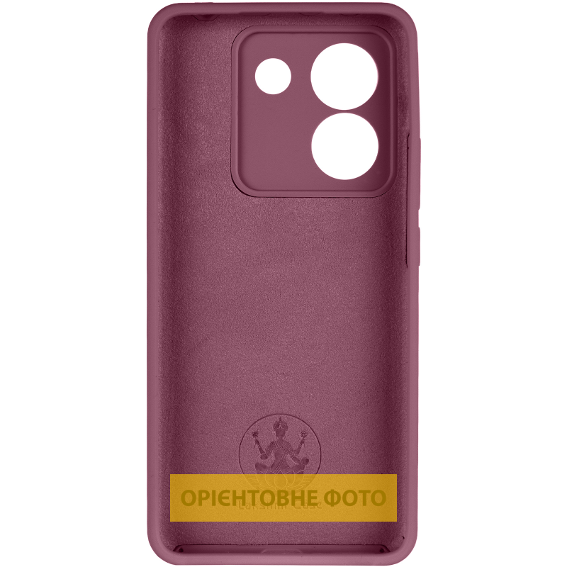 Чохол Silicone Cover Lakshmi Full Camera (AAA) для Xiaomi Poco M7 Pro 5G, Бордовий / Plum 2, Силікон, купити оптом з доставкою