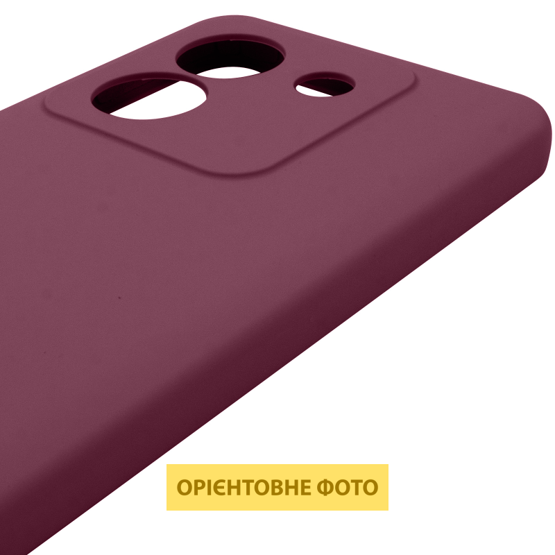 Чохол Silicone Cover Lakshmi Full Camera (AAA) для Xiaomi Poco M7 Pro 5G, Бордовий / Plum 3, Силікон, купити оптом з доставкою