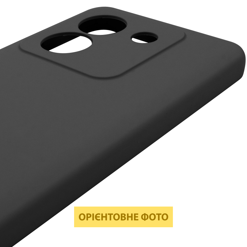 Чохол Silicone Cover Lakshmi Full Camera (AAA) для Xiaomi Poco M7 Pro 5G, Чорний / Black 4, Силікон, купити оптом з доставкою