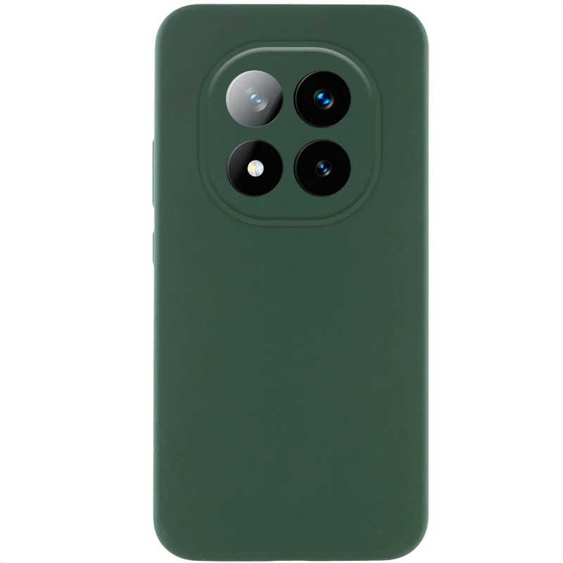 Чехол Silicone Cover Lakshmi Full Camera (AAA) для Xiaomi Poco X7, Зеленый / Cyprus Green, Силикон, купить оптом с доставкой