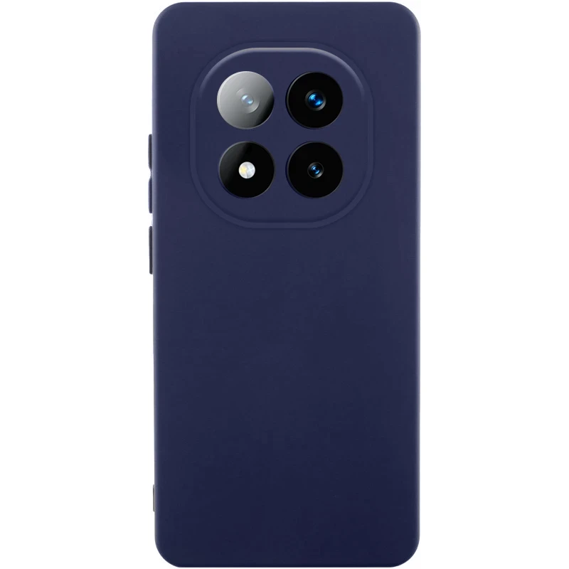 Чехол Silicone Cover Lakshmi Full Camera (AAA) для Xiaomi Poco X7, Темно-синий / Midnight blue, Силикон, купить оптом с доставкой