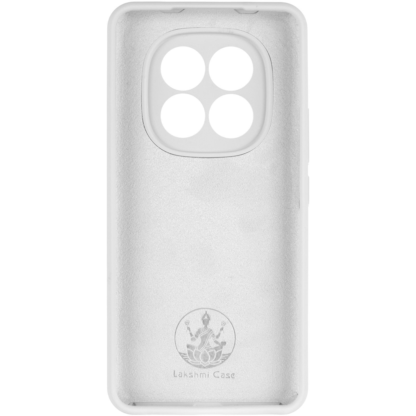 Чохол Silicone Cover Lakshmi Full Camera (AAA) для Xiaomi Redmi Note 14 Pro 4G, Білий / White 2, Силікон, купити оптом з доставкою