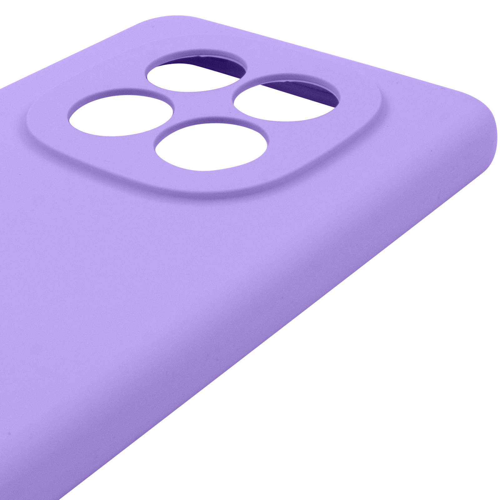 Чохол Silicone Cover Lakshmi Full Camera (AAA) для Xiaomi Redmi Note 14 Pro 4G, Бузковий / Dasheen 3, Силікон, купити оптом з доставкою