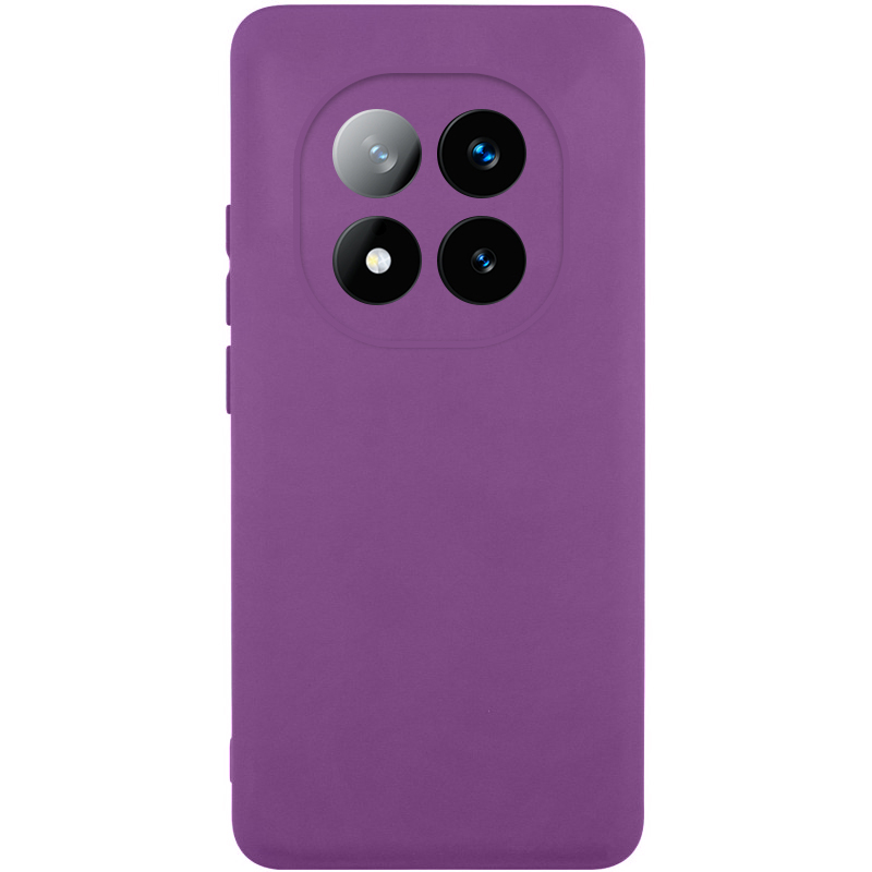 Чохол Silicone Cover Lakshmi Full Camera (AAA) для Xiaomi Redmi Note 14 Pro 4G, Сливовий / Purple, Силікон, купити оптом з доставкою