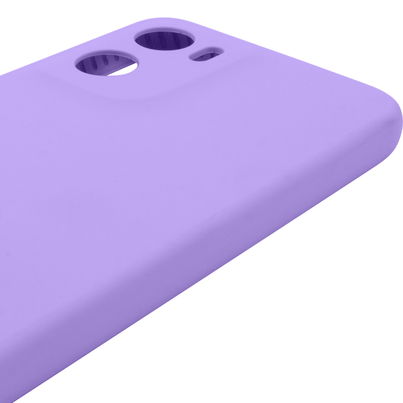 Чохол Silicone Cover Lakshmi Full Camera (AAA) для Motorola Moto G05 / E15 4G, Бузковий / Dasheen 3, Силікон, купити оптом з доставкою