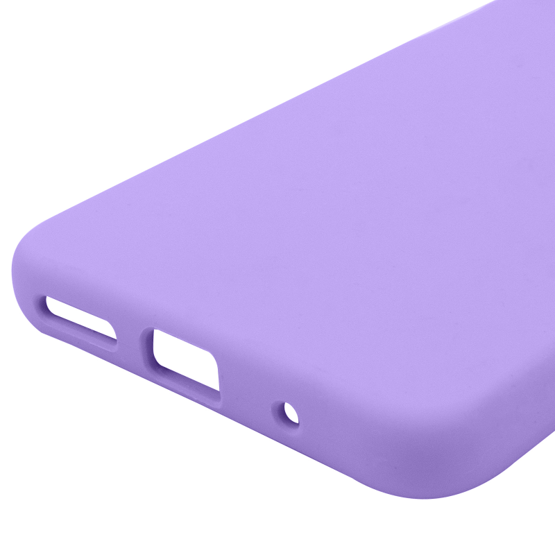 Чохол Silicone Cover Lakshmi Full Camera (AAA) для Motorola Moto G05 / E15 4G, Бузковий / Dasheen 4, Силікон, купити оптом з доставкою