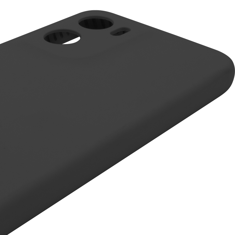 Чохол Silicone Cover Lakshmi Full Camera (AAA) для Motorola Moto G05 / E15 4G, Чорний / Black 4, Силікон, купити оптом з доставкою