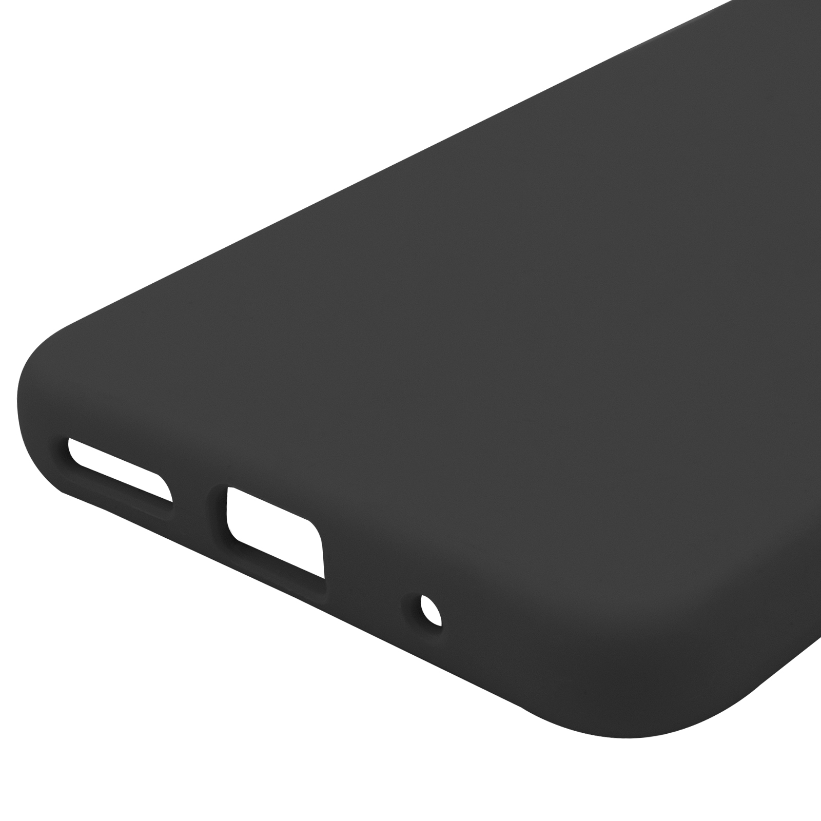 Чохол Silicone Cover Lakshmi Full Camera (AAA) для Motorola Moto G05 / E15 4G, Чорний / Black 5, Силікон, купити оптом з доставкою