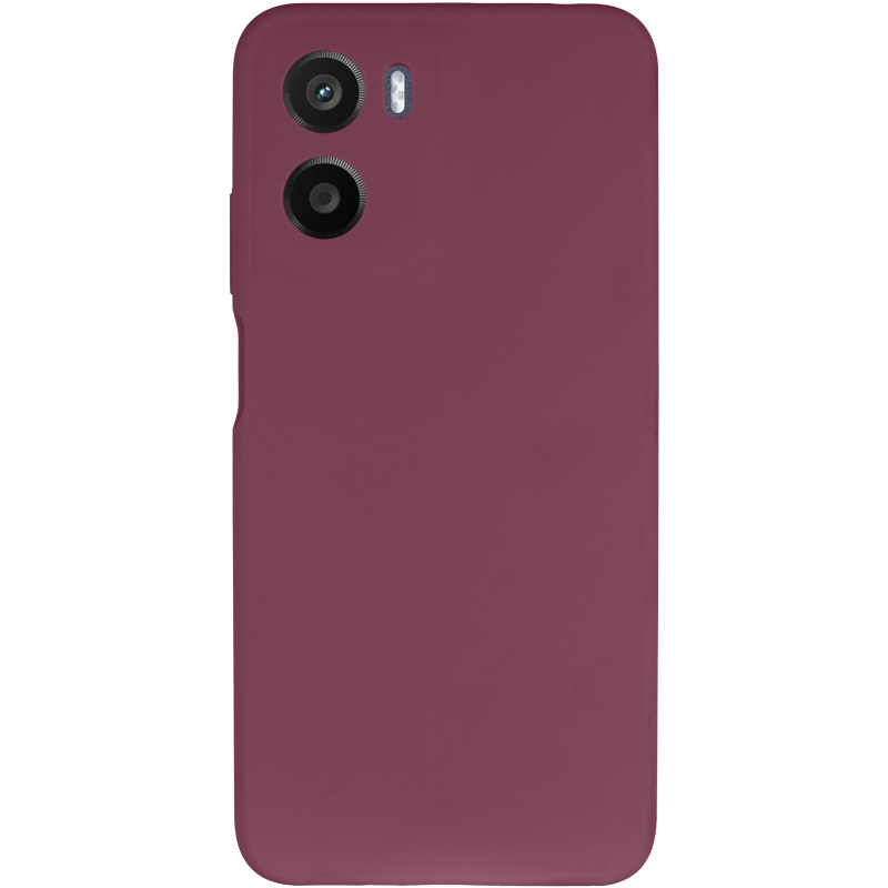 Чохол Silicone Cover Lakshmi Full Camera (AAA) для Motorola Moto G05 / E15 4G, Бордовий / Plum 1, Силікон, купити оптом з доставкою