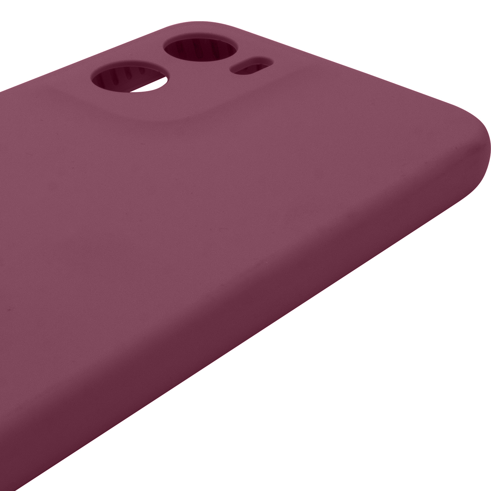 Чохол Silicone Cover Lakshmi Full Camera (AAA) для Motorola Moto G05 / E15 4G, Бордовий / Plum 3, Силікон, купити оптом з доставкою